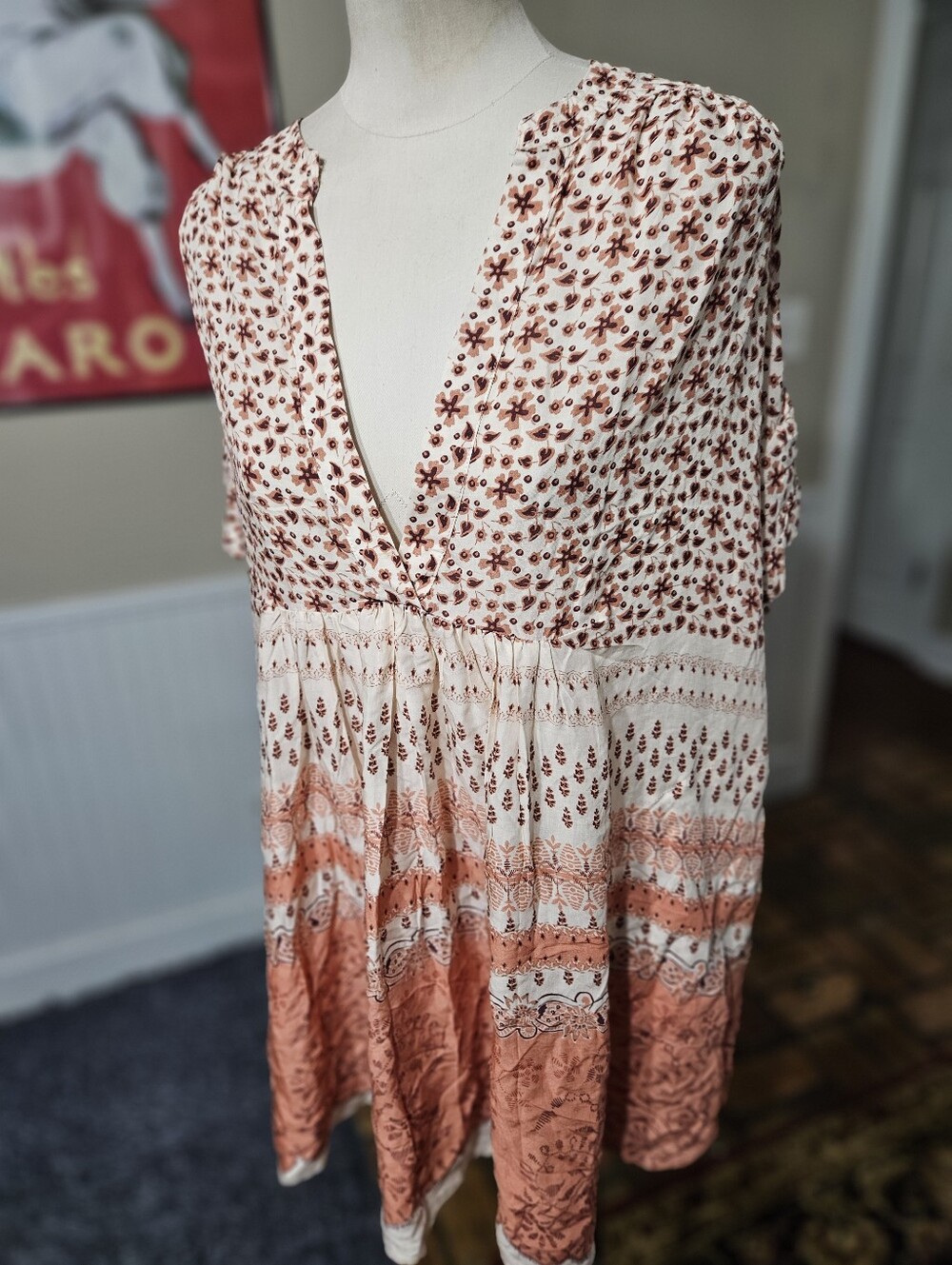 Olivaceous Boho Dress Medium
